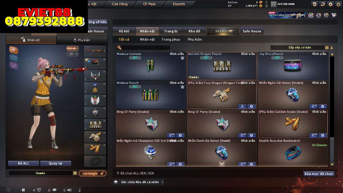 shop acc cf uy tin gia re
